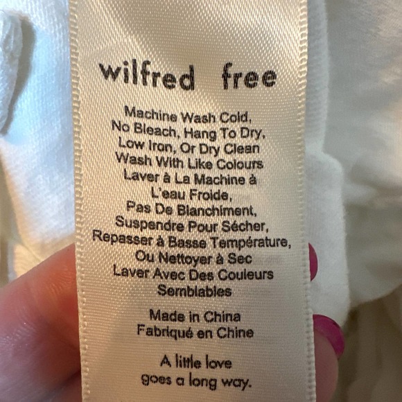 Aritzia Wilfred Free Kelly Twill Tailored Short White Cotton Denim Size 2 - Picture 7 of 8